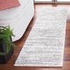 SAFAVIEH Area Rug 8×10 – Jasmine Shag Collection – Large – Light Grey & Ivory, Non-Shedding & Easy Cleaning, Ultra Plush Thick Pile, Ideal for Living Room, Bedroom, Dining Space (JSM100F)(Ivory/Grey)