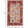 SAFAVIEH Area Rug 8×10 – Kashan Collection – Large – Beige & Taupe, Traditional Oriental Design, Non-Shedding & Easy Cleaning, Ideal for Living Room, Bedroom, Office, Dining Space (KSN303K)(Ivory/Red)
