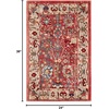 SAFAVIEH Area Rug 8×10 – Kashan Collection – Large – Beige & Taupe, Traditional Oriental Design, Non-Shedding & Easy Cleaning, Ideal for Living Room, Bedroom, Office, Dining Space (KSN303K)(Red/Beige)