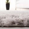 SAFAVIEH Area Rug 8×10 – Madrid Shag Collection – Large – Charcoal, Solid Pattern, Non-Shedding & Easy Cleaning, Ultra Plush Thick Pile, Ideal for Living Room, Bedroom, Dining Space (MDG256H)(Silver)