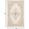 SAFAVIEH Area Rug 8×10 – Micro-Loop Collection – Large – Ivory & Fuchsia, Handmade Wool, Ideal for Living Room, Bedroom, Office, Dining Space (MLP902R)(Ivory/Fuchsia)