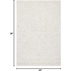 SAFAVIEH Area Rug 8×10 – Micro-Loop Collection – Large – Silver & Grey, Handmade Wool, Ideal for Living Room, Bedroom, Office, Dining Space (MLP527G)(Silver/Grey)