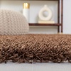 SAFAVIEH Area Rug 8×10 – Monterey Shag Collection – Large – Creme, Handmade, Plush Thick Pile, Ideal for Living Room, Bedroom, Dining Space (SG851C)(Light Brown)