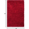 SAFAVIEH Area Rug 8×10 – Monterey Shag Collection – Large – Creme, Handmade, Plush Thick Pile, Ideal for Living Room, Bedroom, Dining Space (SG851C)(Red)