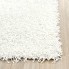 SAFAVIEH Area Rug 8×10 – Monterey Shag Collection – Large – Creme, Handmade, Plush Thick Pile, Ideal for Living Room, Bedroom, Dining Space (SG851C)(White)