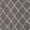 SAFAVIEH Area Rug 8×10 – Moroccan Fringe Shag Collection – Large – Ivory & Grey, Boho Design, Non-Shedding & Easy Cleaning, Plush Thick Pile, Ideal for Living Room, Bedroom, Dining Space (MFG332A)(Grey/Ivory)