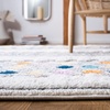 SAFAVIEH Area Rug 8×10 – Moroccan Fringe Shag Collection – Large – Ivory & Grey, Boho Design, Non-Shedding & Easy Cleaning, Plush Thick Pile, Ideal for Living Room, Bedroom, Dining Space (MFG102A)(Ivory/Grey)