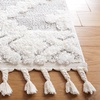 SAFAVIEH Area Rug 8×10 – Moroccan Tassel Shag Collection – Large – Ivory & Beige, Boho Design, Non-Shedding & Easy Cleaning, Plush Pile, Ideal for Living Room, Bedroom, Dining Space (MTS640A)(Ivory/Beige)
