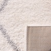 SAFAVIEH Area Rug 8×10 – Parma Shag Collection – Large – Cream & Grey, Trellis Pattern, Non-Shedding & Easy Cleaning, Ultra Plush Thick Pile, Ideal for Living Room, Bedroom, Dining Space (PMA515A)(Cream/Grey)