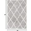 SAFAVIEH Area Rug 8×10 – Parma Shag Collection – Large – Cream & Grey, Trellis Pattern, Non-Shedding & Easy Cleaning, Ultra Plush Thick Pile, Ideal for Living Room, Bedroom, Dining Space (PMA515A)(Grey/Cream)