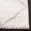 SAFAVIEH Area Rug 8×10 – Parma Shag Collection – Large – Cream & Grey, Trellis Pattern, Non-Shedding & Easy Cleaning, Ultra Plush Thick Pile, Ideal for Living Room, Bedroom, Dining Space (PMA515A)(Cream/Grey)