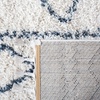 SAFAVIEH Area Rug 8×10 – Pro Luxe Shag Collection – Large – Ivory & Light Grey, Tassel Design, Non-Shedding & Easy Cleaning, Plush Thick Pile, Ideal for Living Room, Bedroom, Dining Space (PLX436A)(Ivory/Blue)