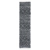 SAFAVIEH Area Rug 8×10 – Pro Luxe Shag Collection – Large – Ivory & Light Grey, Tassel Design, Non-Shedding & Easy Cleaning, Plush Thick Pile, Ideal for Living Room, Bedroom, Dining Space (PLX436A)(Dark Grey/Ivory)