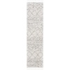 SAFAVIEH Area Rug 8×10 – Pro Luxe Shag Collection – Large – Ivory & Light Grey, Tassel Design, Non-Shedding & Easy Cleaning, Plush Thick Pile, Ideal for Living Room, Bedroom, Dining Space (PLX436A)(Ivory/Light Grey)