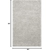 SAFAVIEH Area Rug 8×10 – South Beach Shag Collection – Large – Snow White, Handmade, Ultra Plush Thick Pile, Ideal for Living Room, Bedroom, Dining Space (SBS562A)(Ice)