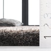 SAFAVIEH Area Rug 8×10 – South Beach Shag Collection – Large – Snow White, Handmade, Ultra Plush Thick Pile, Ideal for Living Room, Bedroom, Dining Space (SBS562A)(Charcoal)