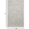 SAFAVIEH Area Rug 8×10 – South Beach Shag Collection – Large – Snow White, Handmade, Ultra Plush Thick Pile, Ideal for Living Room, Bedroom, Dining Space (SBS562A)(Ice)