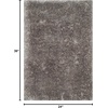 SAFAVIEH Area Rug 8×10 – South Beach Shag Collection – Large – Snow White, Handmade, Ultra Plush Thick Pile, Ideal for Living Room, Bedroom, Dining Space (SBS562A)(Silver)