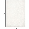 SAFAVIEH Area Rug 8×10 – South Beach Shag Collection – Large – Snow White, Handmade, Ultra Plush Thick Pile, Ideal for Living Room, Bedroom, Dining Space (SBS562A)(Snow White)
