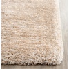 SAFAVIEH Area Rug 8×10 – South Beach Shag Collection – Large – Snow White, Handmade, Ultra Plush Thick Pile, Ideal for Living Room, Bedroom, Dining Space (SBS562A)(Champagne)