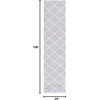 SAFAVIEH Area Rug 8×10 – Tahoe Shag Collection – Large – Black & White, Trellis Pattern, Non-Shedding & Easy Cleaning, Plush Thick Pile, Ideal for Living Room, Bedroom, Dining Space (THO676Z)(Light Grey/White)