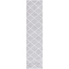 SAFAVIEH Area Rug 8×10 – Tahoe Shag Collection – Large – Black & White, Trellis Pattern, Non-Shedding & Easy Cleaning, Plush Thick Pile, Ideal for Living Room, Bedroom, Dining Space (THO676Z)(Light Grey/White)