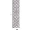 SAFAVIEH Area Rug 8×10 – Tahoe Shag Collection – Large – Black & White, Trellis Pattern, Non-Shedding & Easy Cleaning, Plush Thick Pile, Ideal for Living Room, Bedroom, Dining Space (THO676Z)(Grey/White)