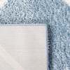 SAFAVIEH Area Rug 8×10 – Tahoe Shag Collection – Large – Black & White, Trellis Pattern, Non-Shedding & Easy Cleaning, Plush Thick Pile, Ideal for Living Room, Bedroom, Dining Space (THO676Z)(Blue/White)