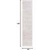 SAFAVIEH Area Rug 8×10 – Tahoe Shag Collection – Large – Grey, Modern Design, Non-Shedding & Easy Cleaning, Plush Thick Pile, Ideal for Living Room, Bedroom, Dining Space (THO652F)(Ivory)