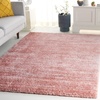 SAFAVIEH Area Rug 8×10 – Tahoe Shag Collection – Large – Ivory & Grey, Modern Design, Non-Shedding & Easy Cleaning, Plush Thick Pile, Ideal for Living Room, Bedroom, Dining Space (THO653A)(Pink/Ivory)