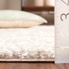SAFAVIEH Area Rug 8×10 – Tahoe Shag Collection – Large – Ivory & Grey, Modern Design, Non-Shedding & Easy Cleaning, Plush Thick Pile, Ideal for Living Room, Bedroom, Dining Space (THO653A)(Ivory/Gold)