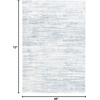 SAFAVIEH Area Rug 8×10 – Tahoe Shag Collection – Large – Ivory & Grey, Modern Design, Non-Shedding & Easy Cleaning, Plush Thick Pile, Ideal for Living Room, Bedroom, Dining Space (THO653A)(Blue/Ivory)