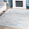 SAFAVIEH Area Rug 8×10 – Tahoe Shag Collection – Large – Ivory & Grey, Modern Design, Non-Shedding & Easy Cleaning, Plush Thick Pile, Ideal for Living Room, Bedroom, Dining Space (THO653A)(Blue/Ivory)