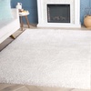 SAFAVIEH Area Rug 8×10 – Tahoe Shag Collection – Large – Ivory & Grey, Modern Design, Non-Shedding & Easy Cleaning, Plush Thick Pile, Ideal for Living Room, Bedroom, Dining Space (THO653A)(Ivory/Taupe)