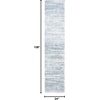 SAFAVIEH Area Rug 8×10 – Tahoe Shag Collection – Large – Ivory & Grey, Modern Design, Non-Shedding & Easy Cleaning, Plush Thick Pile, Ideal for Living Room, Bedroom, Dining Space (THO653A)(Blue/Ivory)