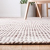 SAFAVIEH Area Rug 8×10 – Vermont Collection – Large – Brown & Ivory, Handmade Wool, Ideal for Living Room, Bedroom, Office, Dining Space (VRM805T)(Brown/Ivory)