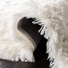 SAFAVIEH Artic Shag Collection Area Rug – 8’6″ x 12′, Ivory, Handmade Glam, 3-inch Thick Ideal for High Traffic Areas in Living Room, Bedroom (SG270A)(Ivory)