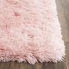 SAFAVIEH Artic Shag Collection Area Rug – 8’6″ x 12′, Ivory, Handmade Glam, 3-inch Thick Ideal for High Traffic Areas in Living Room, Bedroom (SG270A)(Pink)