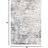SAFAVIEH Aston Collection Area Rug – 9′ x 12′, Ivory & Grey, Modern Abstract Design, Non-Shedding & Easy Care, Ideal for High Traffic Areas in Living Room, Bedroom (ASN705A)(Ivory/Grey)