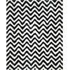 SAFAVIEH Barcelona Shag Collection Area Rug – 9′ x 12′, Graphite & Ivory, Handmade Chevron, 1.75-inch Thick Ideal for High Traffic Areas in Living Room, Bedroom (BSG320D)(Ivory/Black)