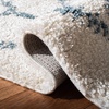 SAFAVIEH Berber Fringe Shag Collection Area Rug – 9′ x 12′, Cream & Blue, Moroccan Design, Non-Shedding & Easy Care, 1.2-inch Thick Ideal for High Traffic Areas in Living Room, Bedroom (BFG524A)(Cream/Blue)