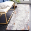 SAFAVIEH Berber Shag Collection Area Rug – 9′ x 12′, Blue Rust & Ivory, Modern Abstract Design, Non-Shedding & Easy Care, 1.25-inch Thick Ideal for High Traffic Areas in Living Room, Bedroom (BER543A)(Blue Rust/Ivory)
