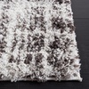SAFAVIEH Berber Shag Collection Area Rug – 9′ x 12′, Blue Rust & Ivory, Modern Abstract Design, Non-Shedding & Easy Care, 1.25-inch Thick Ideal for High Traffic Areas in Living Room, Bedroom (BER569A)(Grey/Dark Grey)