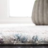 SAFAVIEH Berber Shag Collection Area Rug – 9′ x 12′, Blue Rust & Ivory, Modern Abstract Design, Non-Shedding & Easy Care, 1.25-inch Thick Ideal for High Traffic Areas in Living Room, Bedroom (BER569A)(Blue Rust/Ivory)