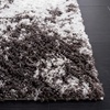 SAFAVIEH Berber Shag Collection Area Rug – 9′ x 12′, Blue Rust & Ivory, Modern Abstract Design, Non-Shedding & Easy Care, 1.25-inch Thick Ideal for High Traffic Areas in Living Room, Bedroom (BER543A)(Grey/Dark Grey)