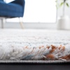 SAFAVIEH Berber Shag Collection Area Rug – 9′ x 12′, Blue Rust & Ivory, Stripe Design, Non-Shedding & Easy Care, 1.25-inch Thick Ideal for High Traffic Areas in Living Room, Bedroom (BER565A)(Blue Rust/Ivory)