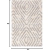 SAFAVIEH Berber Shag Collection Area Rug – 9′ x 12′, Cream & Grey, Moroccan Design, Non-Shedding & Easy Care, 1.2-inch Thick Ideal for High Traffic Areas in Living Room, Bedroom (BER218A)(Cream/Grey)