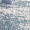 SAFAVIEH Berber Shag Collection Area Rug – 9′ x 12′, Ivory & Blue, Abstract Design, Non-Shedding & Easy Care, 1.2-inch Thick, Ideal for the Living Room, Dining, Bedroom (BER586M)(Ivory/Blue)