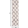 SAFAVIEH Berber Shag Collection Area Rug – 9′ x 12′, Ivory & Grey, Moroccan Design, Non-Shedding & Easy Care, 1.2-inch Thick Ideal for High Traffic Areas in Living Room, Bedroom (BER215B)(Ivory/Grey)