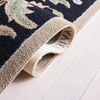 SAFAVIEH Chelsea Collection Area Rug – 9′ x 12′, Ivory, Hand-Hooked French Country Wool, Ideal for High Traffic Areas in Living Room, Bedroom (HK248A)(Black)
